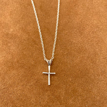 Load image into Gallery viewer, 16&quot; Sterling Silver Cross Necklace
