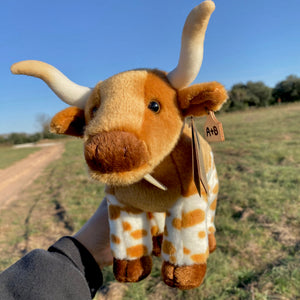 Personalized Longhorn Plush With Cow Tag