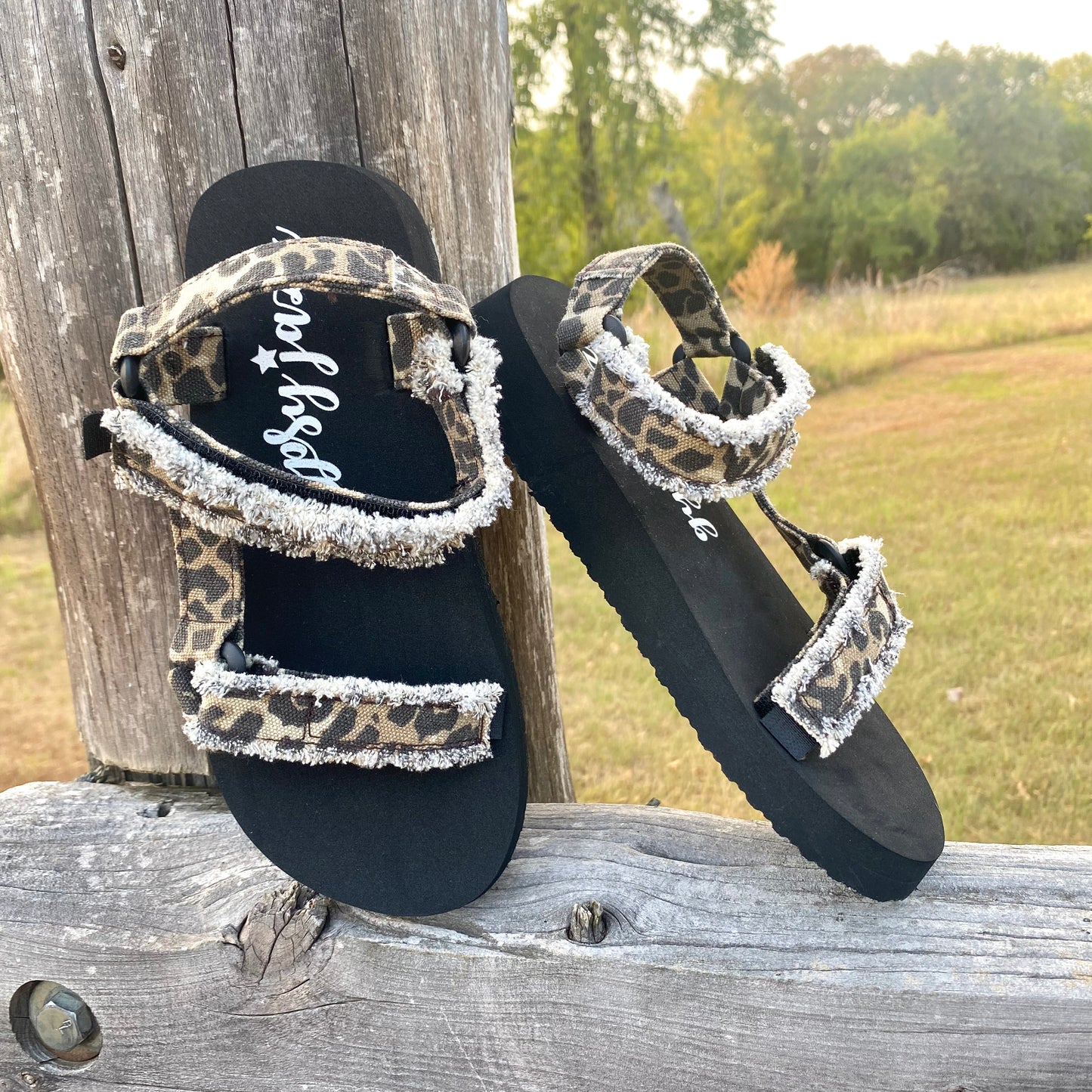 Gypsy Jazz Leopard Sport Sandal - size 7
