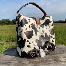 Load image into Gallery viewer, Cow Print Tote Bag
