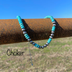 FREE with a purchase of $40 or more! Turquoise Choker