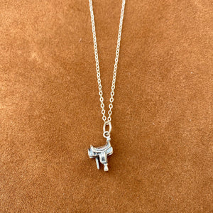 16” Sterling Silver Saddle Necklace